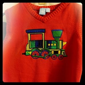 Red Christmas Sweater Vest